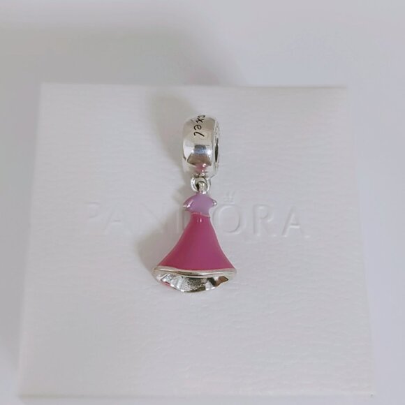 Pandora Rapunzel's Dress Dangle Charm S925 Silver with box - Picture 6 of 9
